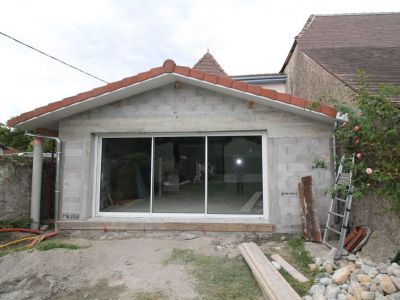 Agrandissement de la surface du RDC de 45 m2, pour réaménagement totale des pièces